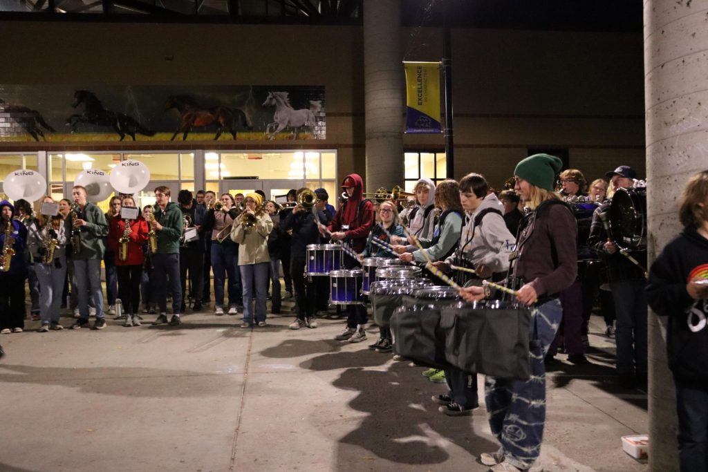 SHS band performing at the Burning of the Bronc celebration. (Brian Rizer) | SHS Ock