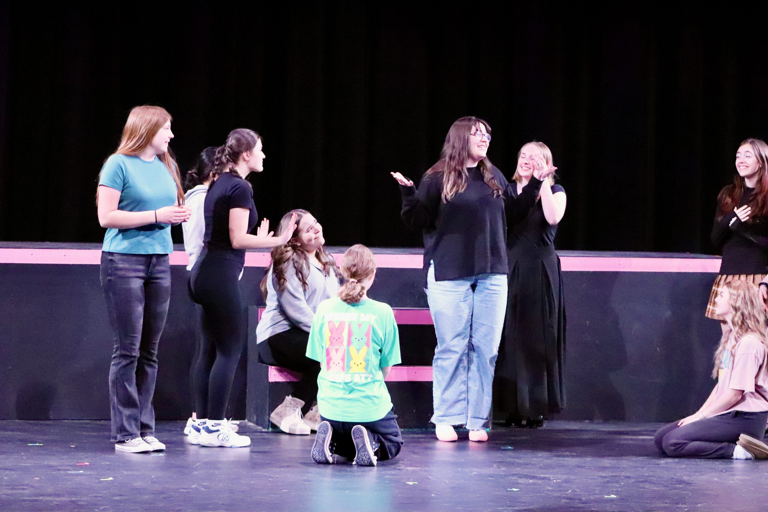 SHS Musical members sing “Daughter of Delta Nu.” (Photo Brian Rizer)