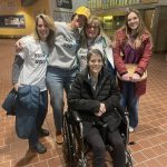 Sister Kelly Hatch, Gretchen McCafferty, Penny Hanify, daughter Anna Flickinger stand behind Kathy Channel in support. (Courtesy Gretchen McCafferty)